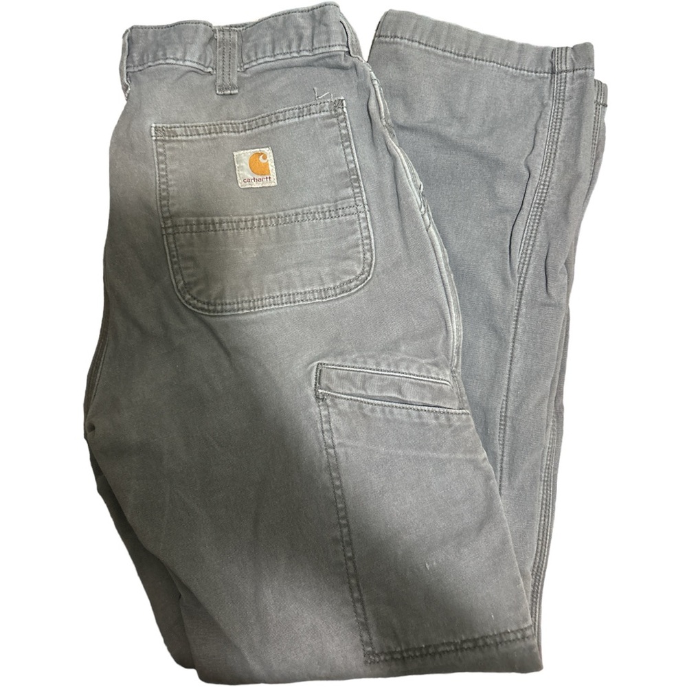 Rugged Flex Relaxed Fit Canvas Fleece Lined Utility Work Pant